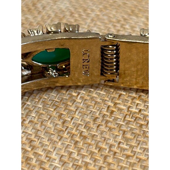J.Crew Multicolor Rhinestone Clasp Statement Bracelet - PreOwned - Picture 3 of 6